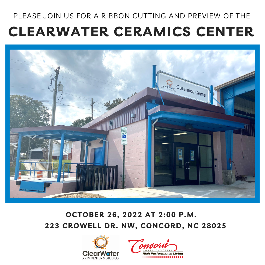 ClearWater Ceramics Center Ribbon Cutting Invite